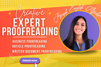 proofread your document, article or website in 24h