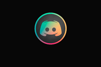 create an animated discord server logo, icon, gif