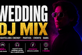 dj mix a professional high energy wedding from your playlist