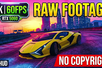 record raw 4k 60fps gta v gameplay broll for your youtube videos