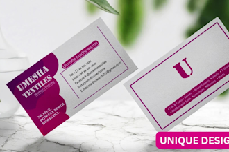 design 2 business cards or any stationery item with a qr code included