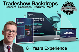 design trade show graphics, booth design, banner