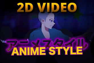 do original 2d anime style animation