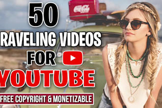 create travelling videos editing for youtube channel