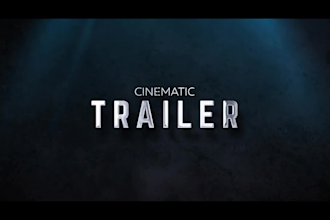 make cinematic book trailer, gaming teaser, promo or youtube video ads
