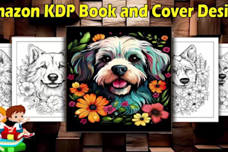 make unlimited amazon kdp coloring book interior pages with cover design