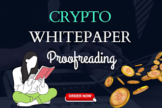 proofread and edit your nft or crypto white paper