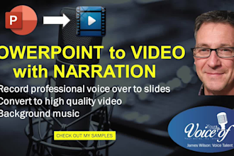 turn powerpoint or google slideshow to video with voice over