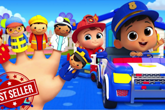 create 2d custom learning nursery rhymes video animation for kids