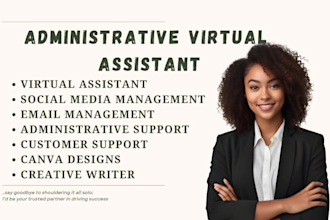 be personal executive administrative creative virtual assistant social media