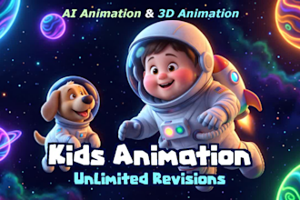 create 3d animated kids videos