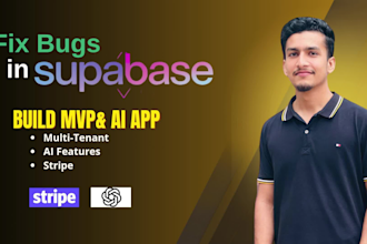 build ai saas mvp, multi tenant saas and startup software