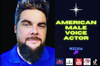 record an american male professional voice over in english