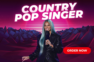 record professional female country pop song with commercial right