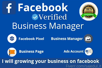 create a verified business manager and ads account