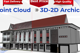 convert point cloud data into  3d archicad bim