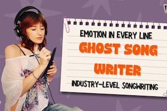 professionally ghostwrite song lyrics for your music