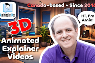 create professional 3d animated videos for explainers, advertising and marketing