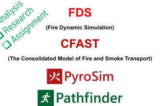 do pyrosim, pathfinder, cfast, brisk fire dynamic simulation