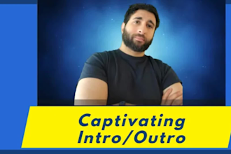 construct an eye catching intro or outro video