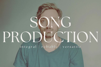 be a music producer for rock pop indie or grunge artists, full song production