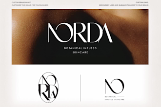 design a unique and luxurious typography and branding kit