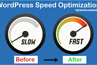 do wordpress speed optimize, increase geometric page speed