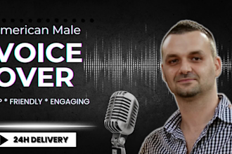 be your true crime deep american voice over actor