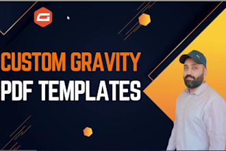 design a custom PDF output template for gravity forms
