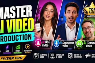 create realistic ai ugc video, realistic ai influencer videos for social media