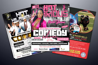 design creative flyer, sale sheet, poster in 6hrs