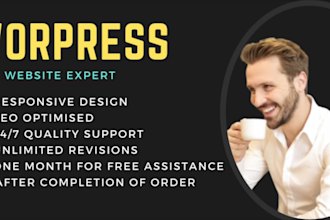 be your worpress expert and elementor expert for your website