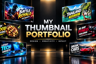 design high CTR football and sports youtube thumbnails