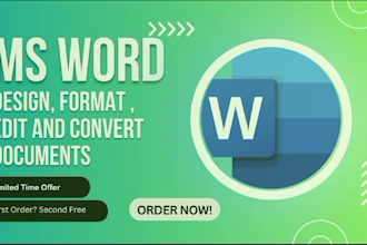 format, design and edit and your microsoft word documents
