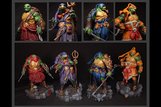 custom paint your tabletop figure to an exacting standard