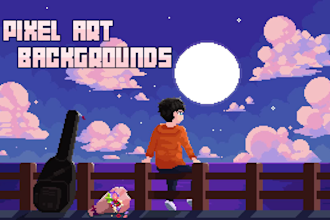 draw professional pixel art backgrounds and animations
