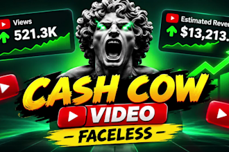 be your cash cow video editor, cash cow channel and faceless content editor