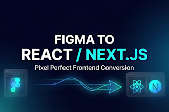 convert figma to react js or next js website