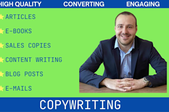 create high quality engaging blog posts, website content, articles and books