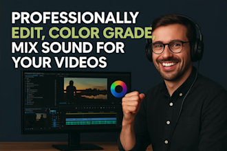 professionally edit and color grade branded or event videos