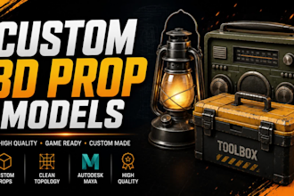create custom 3d prop models in maya