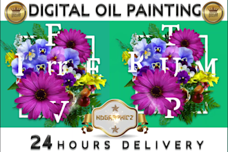 make digital oil painting in 24 hours