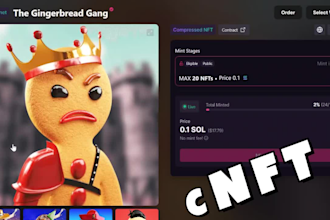 build solana compressed nft mint site, bubblegum, cnft mint
