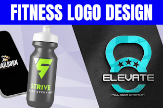 design professional sports gym fitness health logo in only 24h