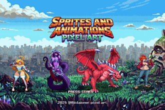 create pixel art sprites and animations with video game quality