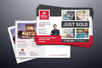 design eddm post card, flyer, rack card in 6hrs