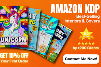 design bestselling kdp low content book interior and cover for amazon kdp