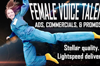 do female voice over for ads, commercials, and promos