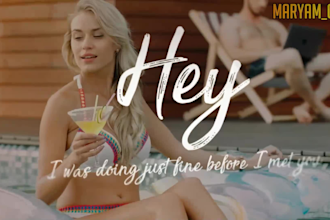 make an animated lyric video for your music