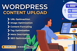 be your VA for wordpress content upload with SEO optimization